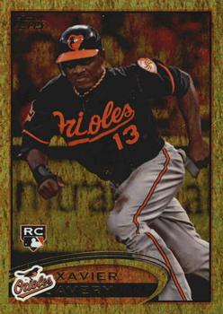 2012 Topps Update - Gold Sparkle #US320 Xavier Avery Front