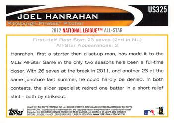 2012 Topps Update - Gold Sparkle #US325 Joel Hanrahan Back