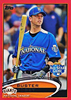 2012 Topps Update - Target Red Border #US21 Buster Posey Front