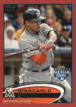 2012 Topps Update - Target Red Border #US129 Giancarlo Stanton Front
