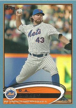 2012 Topps Update - Walmart Blue Border #US141 R.A. Dickey Front