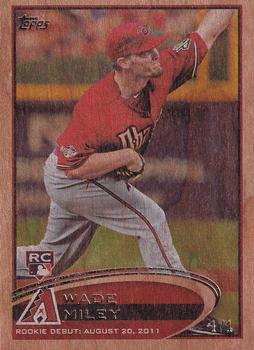 2012 Topps Update - Wood #US5 Wade Miley Front