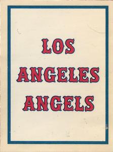 1961 Fleer Baseball Greats (F418-3) - Team Logo Decals #NNO Los Angeles Angels Front
