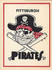 1961 Fleer Baseball Greats (F418-3) - Team Logo Decals #NNO Pittsburgh Pirates Front