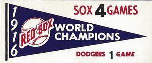 1961 Fleer Baseball Greats (F418-3) - World Series Pennant Decals #NNO 1916 World Series Front