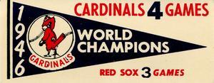 1961 Fleer Baseball Greats (F418-3) - World Series Pennant Decals #NNO 1946 World Series Front