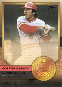 2012 Topps Update - Golden Greats #GG-87 Johnny Bench Front