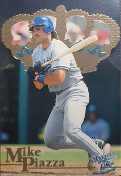 1996 Pacific Crown Collection - Gold Crown Die Cut #DC-7 Mike Piazza Front
