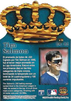 1996 Pacific Crown Collection - Gold Crown Die Cut #DC-12 Tim Salmon Back