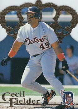 1996 Pacific Crown Collection - Gold Crown Die Cut #DC-32 Cecil Fielder Front