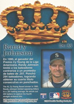 1996 Pacific Crown Collection - Gold Crown Die Cut #DC-33 Randy Johnson Back
