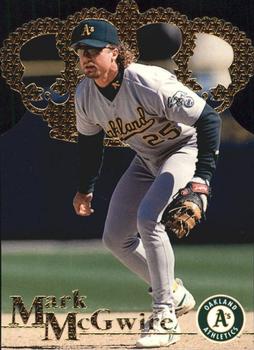 1996 Pacific Crown Collection - Gold Crown Die Cut #DC-34 Mark McGwire Front