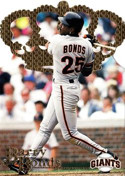 1996 Pacific Crown Collection - Gold Crown Die Cut #DC-36 Barry Bonds Front