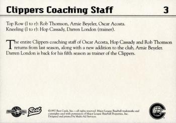 1997 Best Columbus Clippers #3 Oscar Acosta / Arnie Beyeler / Hop Cassady / Darren London / Rob Thomson Back