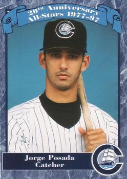 1997 Columbus Clippers 20th Anniversary #24 Jorge Posada Front