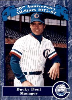 1997 Columbus Clippers 20th Anniversary #6 Bucky Dent Front