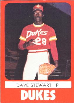 1980 TCMA Albuquerque Dukes #1 Dave Stewart Front