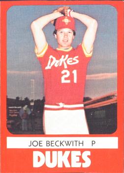 1980 TCMA Albuquerque Dukes #2 Joe Beckwith Front