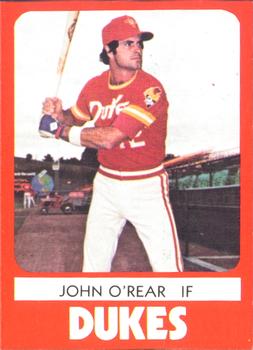 1980 TCMA Albuquerque Dukes #7 John O'Rear Front