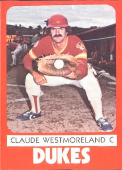 1980 TCMA Albuquerque Dukes #11 Claude Westmoreland Front