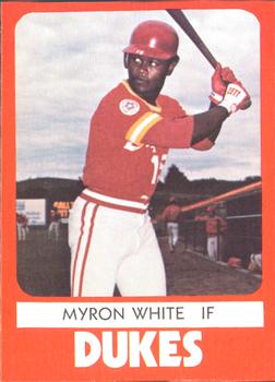 1980 TCMA Albuquerque Dukes #12 Myron White Front