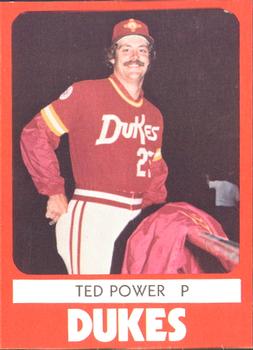 1980 TCMA Albuquerque Dukes #22 Ted Power Front