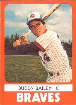 1980 TCMA Anderson Braves #17 Buddy Bailey Front