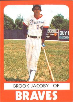 1980 TCMA Anderson Braves #27 Brook Jacoby Front