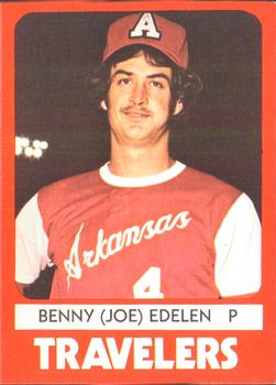 1980 TCMA Arkansas Travelers #1 Benny Edelen Front
