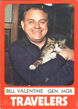 1980 TCMA Arkansas Travelers #23 Bill Valentine Front