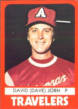 1980 TCMA Arkansas Travelers #25 David (Dave) Jorn Front
