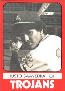 1980 TCMA Batavia Trojans #23 Justo Saavedra Front