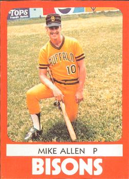 1980 TCMA Buffalo Bisons #11 Mike Allen Front