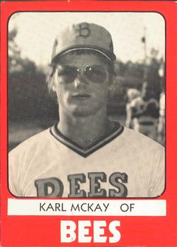 1980 TCMA Burlington Bees #28 Karl McKay Front