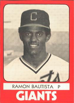 1980 TCMA Clinton Giants #4 Ramon Bautista Front