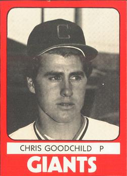 1980 TCMA Clinton Giants #6 Chris Goodchild Front