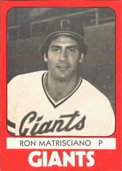 1980 TCMA Clinton Giants #7 Ron Matrisciano Front