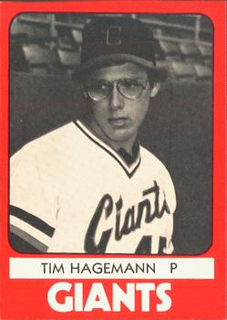 1980 TCMA Clinton Giants #9 Tim Hagemann Front