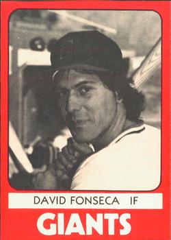 1980 TCMA Clinton Giants #13 David Fonseca Front