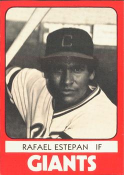 1980 TCMA Clinton Giants #18 Rafael Estepan Front