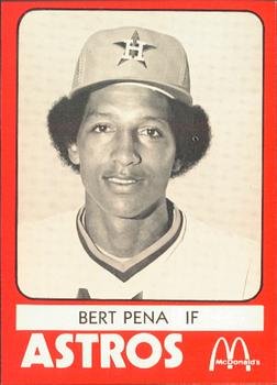 1980 TCMA Columbus Astros #8 Bert Pena Front