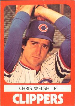1980 TCMA Columbus Clippers #3 Chris Welsh Front