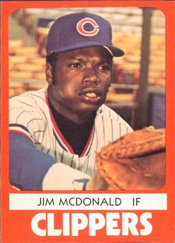 1980 TCMA Columbus Clippers #11 Jim McDonald Front