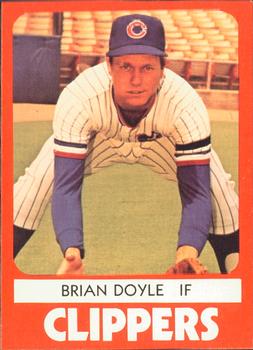1980 TCMA Columbus Clippers #13 Brian Doyle Front