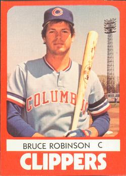 1980 TCMA Columbus Clippers #15 Bruce Robinson Front