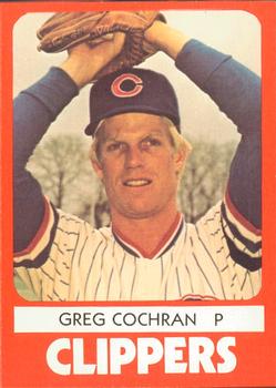 1980 TCMA Columbus Clippers #21 Greg Cochran Front