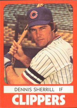 1980 TCMA Columbus Clippers #23 Dennis Sherrill Front