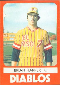 1980 TCMA El Paso Diablos #9 Brian Harper Front