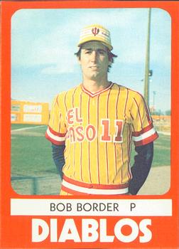 1980 TCMA El Paso Diablos #10 Bob Border Front
