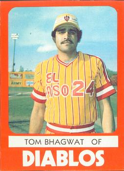 1980 TCMA El Paso Diablos #13 Tom Bhagwat Front